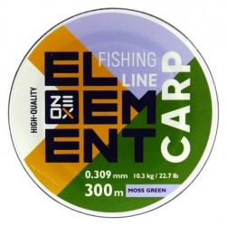 Волосінь для риболовлі, ZEOX Element Carp Moss Green, 300м, перетин 0,309мм